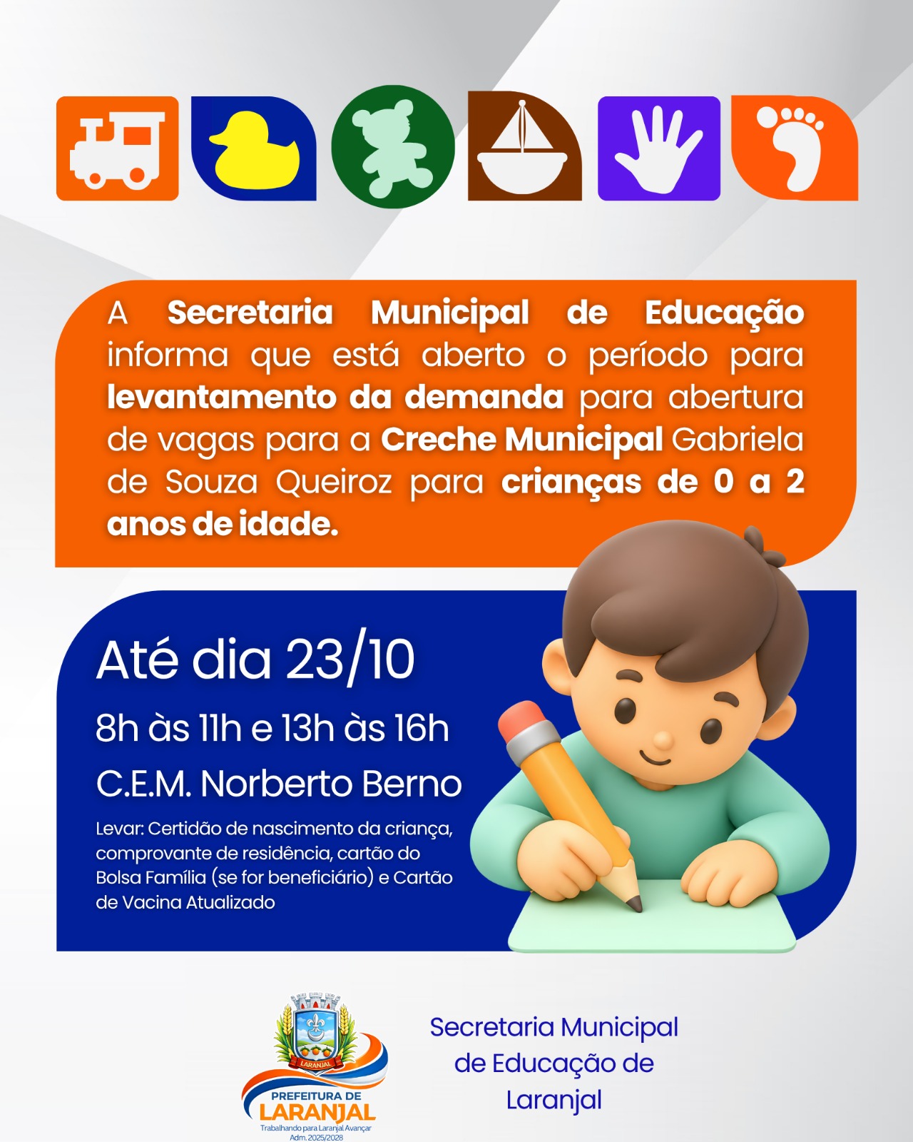 📢 ATENÇÃO, PAIS E RESPONSÁVEIS!